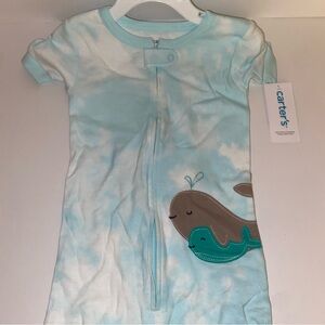 Carter's Light Blue Whale Sleepwear
